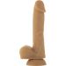 Гнучкий фалоімітатор на присосці ADDICTION — ANDREW 8″ Silicone Dong — Caramel, віброкуля в подарунок