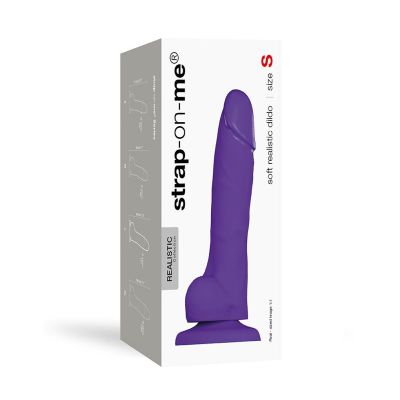 Реалістичний фалоімітатор Strap-On-Me SOFT REALISTIC DILDO Violet - Size S Реалістичний фалоімітатор Strap-On-Me SOFT REALISTIC DILDO Violet - Size S