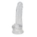 Прозорий фалоімітатор Alive Jelly Dildo Torrent, ТПЕ, присоска, діаметр 4.5см, довжина 20,6см