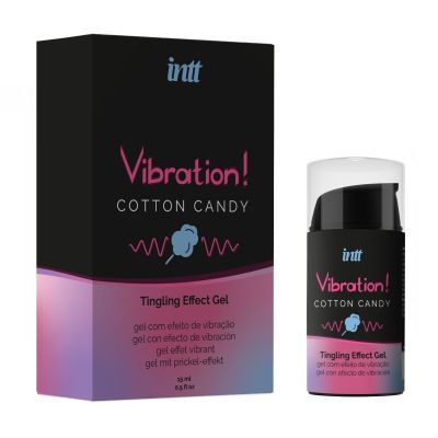 Рідкий вібратор Intt Vibration Cotton Candy (15 мл), густий гель, дуже смачний, діє до 30 хвилин Рідкий вібратор Intt Vibration Cotton Candy (15 мл), густий гель, дуже смачний, діє до 30 хвилин