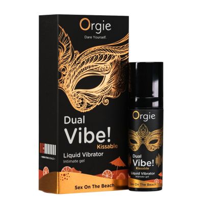 Рідкий вібратор Orgie - Dual Vibe! Sex On The Beach Kissable Liquid Vibrator (15 мл) Рідкий вібратор Orgie - Dual Vibe! Sex On The Beach Kissable Liquid Vibrator (15 мл)