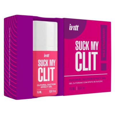 Смоктайзер для клітора Intt Suck My Clit Wild Strawberry (15 мл), полуниця, гель з ефектом посмоктування