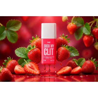Смоктайзер для клітора Intt Suck My Clit Wild Strawberry (15 мл), полуниця, гель з ефектом посмоктування