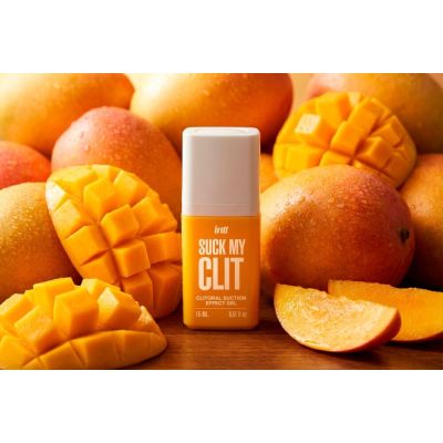 Смоктайзер для клітора Intt Suck My Clit Tropical Mango (15 мл), манго, гель з ефектом посмоктування