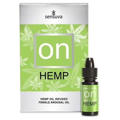Збуджувальні краплі для клітора Sensuva — ON for Her Hemp Infused Arousal Oil (5 мл) з олією конопель