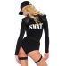Костюм еротичних спецсил Leg Avenue SWAT Team Babe S, боді, пояс, підв’язки, іграшкова рація, кепка