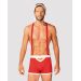 Чоловічий еротичний костюм Санта-Клауса Obsessive Mr Claus 2XL/3XL, боксери на підтяжках, шапочка з помпоном