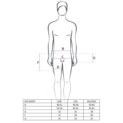 Чоловічий еротичний костюм офіціанта Passion 019 SHORT red L/XL, шорти і метелик