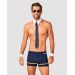 Еротичний костюм пілота Obsessive Pilotman set 2XL/3XL, боксери, манжети, комір з краваткою, окуляри