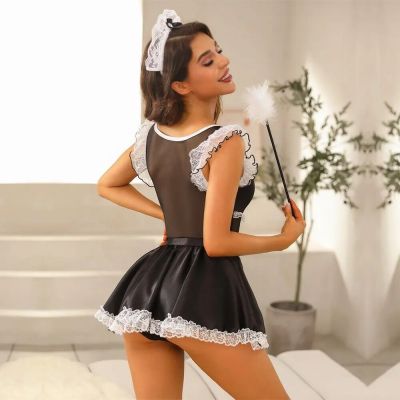 Еротичний костюм покоївки JSY 8308 One Size Еротичний костюм покоївки JSY 8308 One Size