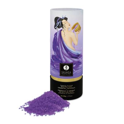 Пінлива сіль для ванни Shunga Dead Sea salt Oriental Crystals — Exotic Fruits (500 г), сіль Мертвого Пінлива сіль для ванни Shunga Dead Sea salt Oriental Crystals — Exotic Fruits (500 г), сіль Мертвого