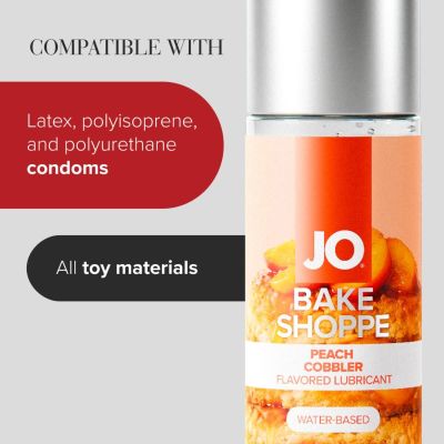 Лубрикант на водній основі JO Bake Shoppe - Peach Cobbler 60 мл, без цукру та парабенів Лубрикант на водній основі JO Bake Shoppe - Peach Cobbler 60 мл, без цукру та парабенів