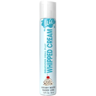 Лубрикант на водній основі Wet Oral Play Whipped Cream (30 мл), їстівний, без цукру