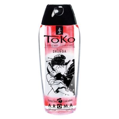 Лубрикант на водній основі Shunga Toko AROMA — Blazing Сherry (165 мл), не містить цукру
