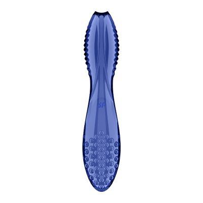Двосторонній скляний дилдо Satisfyer Dazzling Crystal 2 Blue