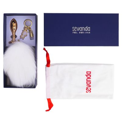 Металева анальна пробка Кролячий хвост LOCKINK SEVANDA White Bunny-Tail Anal Rose-shape Plug Металева анальна пробка Кролячий хвост LOCKINK SEVANDA White Bunny-Tail Anal Rose-shape Plug