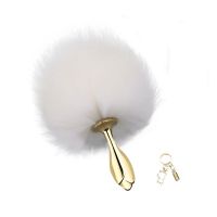 Металева анальна пробка Кролячий хвост LOCKINK SEVANDA White Bunny-Tail Anal Rose-shape Plug Металева анальна пробка Кролячий хвост LOCKINK SEVANDA White Bunny-Tail Anal Rose-shape Plug