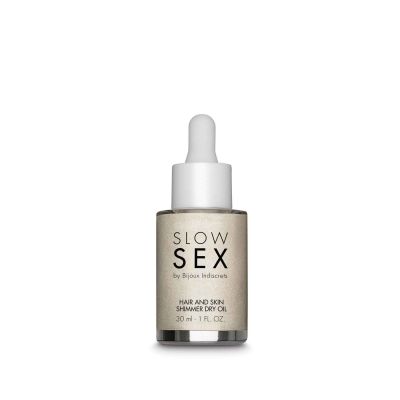 Суха олія-шимер для волосся та тіла Bijoux Indiscrets Slow Sex Hair and skin shimmer dry oil Суха олія-шимер для волосся та тіла Bijoux Indiscrets Slow Sex Hair and skin shimmer dry oil