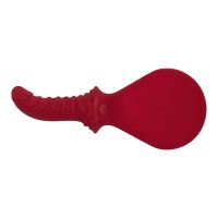 Ляскалка з фалоімітатором Fun Factory BÜCK DICH, червона, силіконова, з ребристою ручкою Ляскалка з фалоімітатором Fun Factory BÜCK DICH, червона, силіконова, з ребристою ручкою