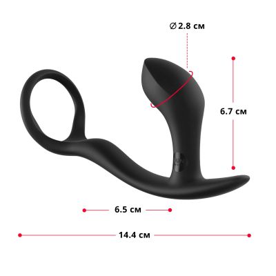 Анальна пробка з ерекційним кільцем Fun Factory BOOTIE RING slate Анальна пробка з ерекційним кільцем Fun Factory BOOTIE RING slate