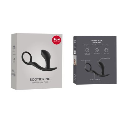 Анальна пробка з ерекційним кільцем Fun Factory BOOTIE RING slate Анальна пробка з ерекційним кільцем Fun Factory BOOTIE RING slate