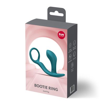 Анальна пробка з ерекційним кільцем Fun Factory BOOTIE RING Bottle Green Анальна пробка з ерекційним кільцем Fun Factory BOOTIE RING Bottle Green