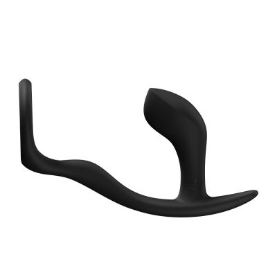 Анальна пробка з ерекційним кільцем Fun Factory BOOTIE RING Black Анальна пробка з ерекційним кільцем Fun Factory BOOTIE RING Black