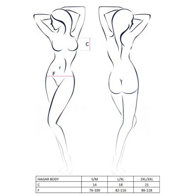 Боді-монокіні HAGAR BODY black XXL/XXXL - Passion Exclusive Боді-монокіні HAGAR BODY black XXL/XXXL - Passion Exclusive