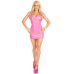 Сукня Leg Avenue Pink vinyl mini dress S
