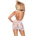 Ажурна сукня-сітка Leg Avenue Lace mini dress with cut-outs White, One size