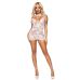 Ажурна сукня-сітка Leg Avenue Lace mini dress with cut-outs White, One size
