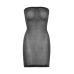 Leg Avenue Shimmer Sheer rhinestone tube dress OS Black/Silver Leg Avenue Shimmer Sheer rhinestone tube dress OS Black/Silver