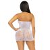 Сукня-сітка зі стразами Leg Avenue Rhinestone halter mini dress White, відкрита спина, One Size Сукня-сітка зі стразами Leg Avenue Rhinestone halter mini dress White, відкрита спина, One Size