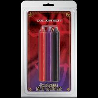БДСМ-свічки низькотемпературні Doc Johnson Japanese Drip Candles — 3 Pack Multi-Colored