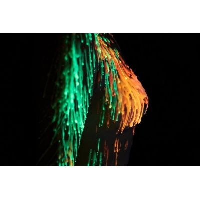 Зелена воскова свічка Art of Sex size, M, 15 см, низькотемпературна, люмінесцентна