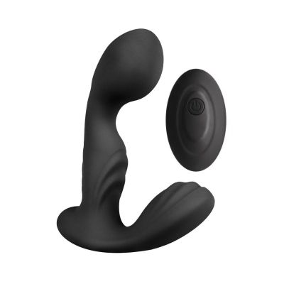 Вібромасажер простати S Pleasures Premium FUZZY, чорний, з рельєфом, 10 режимів вібрації Вібромасажер простати S Pleasures Premium FUZZY, чорний, з рельєфом, 10 режимів вібрації