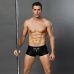 Еротичні чоловічі лакові труси зі шнурівкою S/M