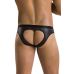 Чоловічі сліпи з вирізами Passion 041 SLIP JOE XXL/XXXL Black, екошкіра, відкриті сідниці