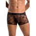 Чоловічі прозорі боксери Passion 032 SHORT JAMES L/XL Black, сітка
