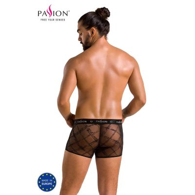 Чоловічі прозорі боксери Passion 032 SHORT JAMES L/XL Black, сітка Чоловічі прозорі боксери Passion 032 SHORT JAMES L/XL Black, сітка