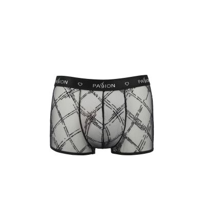 Чоловічі прозорі боксери Passion 032 SHORT JAMES L/XL Black, сітка Чоловічі прозорі боксери Passion 032 SHORT JAMES L/XL Black, сітка