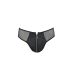 Чоловічі сліпи на блискавці Passion 042 SLIP TIMMY L/XL Black, екошкіра, сітка