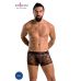 Чоловічі прозорі боксери Passion 032 SHORT JAMES S/M Black, сітка
