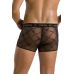 Чоловічі прозорі боксери Passion 032 SHORT JAMES S/M Black, сітка