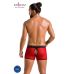 Чоловічі прозорі боксери Passion 046 SHORT PARKER S/M Red, сітка, під леопард