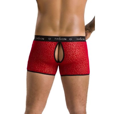 Чоловічі прозорі боксери Passion 046 SHORT PARKER XXL/XXXL Red, сітка, під леопард Чоловічі прозорі боксери Passion 046 SHORT PARKER XXL/XXXL Red, сітка, під леопард