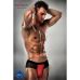 Чоловічі трусики з червоним гульфіком Passion 007 THONG red S/M