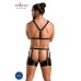 Комплект еротичної чоловічої білизни Passion 047 SET JOHN L/XL Black, труси, портупея