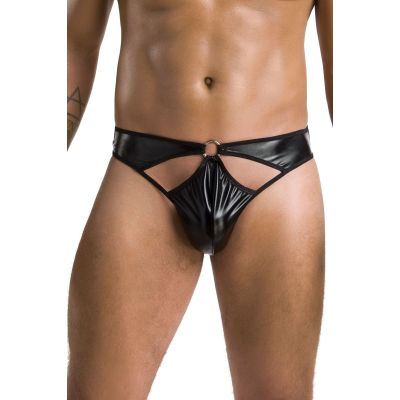Чоловічі стринги Passion 033 THONG PAUL XXL/XXXL Black, під латекс
