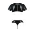 Комплект чоловічої білизни під латекс Passion 057 SET PETER L/XL Black, кроп-топ, стринги